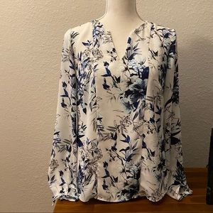 Black House White Market Floral Top Size2